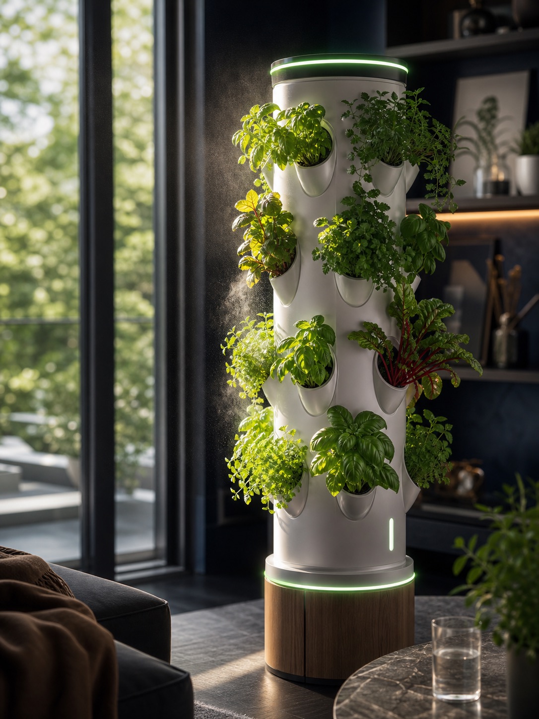 Afternoon growth in a SmartGrow tower