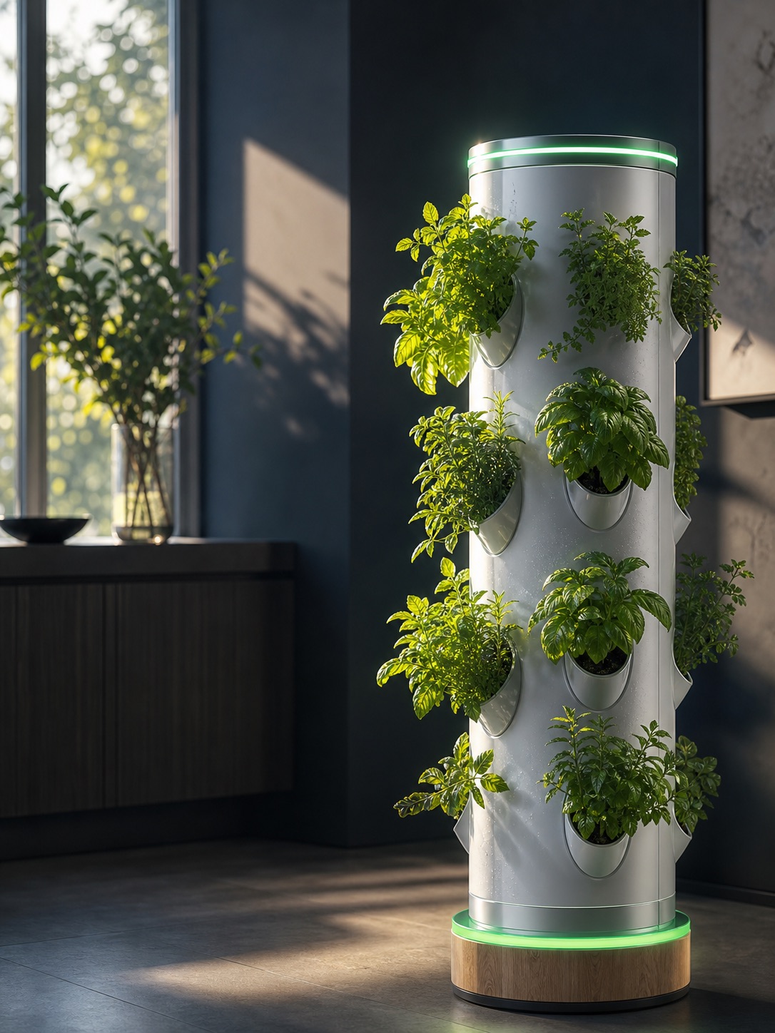 Morning light on SmartGrow plants